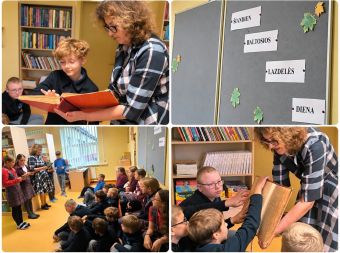 Nuotrauka - Baltosios lazdelės dienos minėjimas mokyklos bibliotekoje