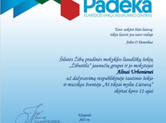 Nuotrauka - Šokio kolektyvas „Žiburėlis“ paminėjo Kovo 11-ąją